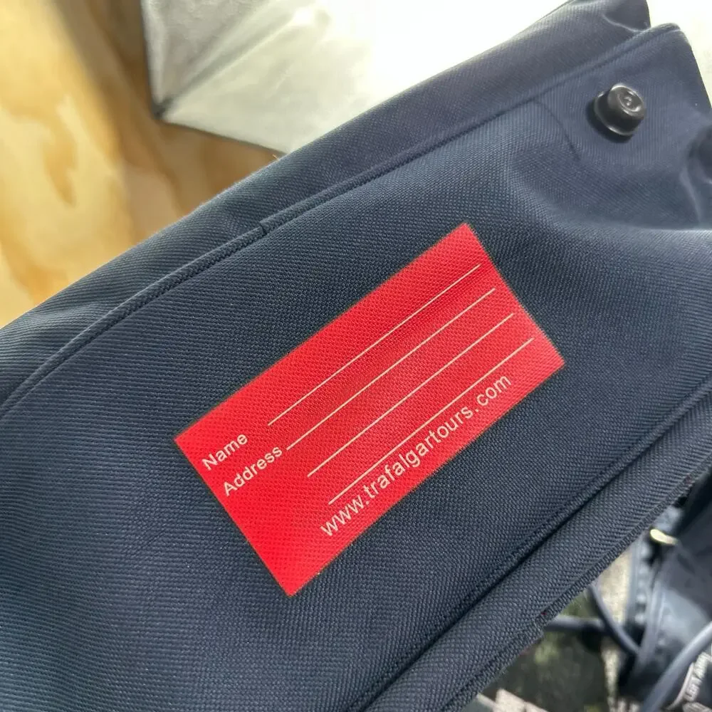 Trafalgar‎ TT Tote Travel Bag Carry-On Navy Blue Embroidered Heavy Duty Gym Bag
